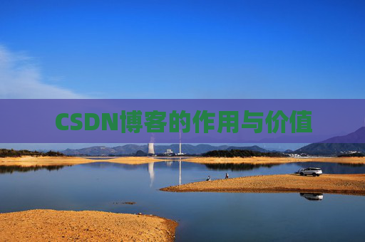 CSDN博客的作用与价值